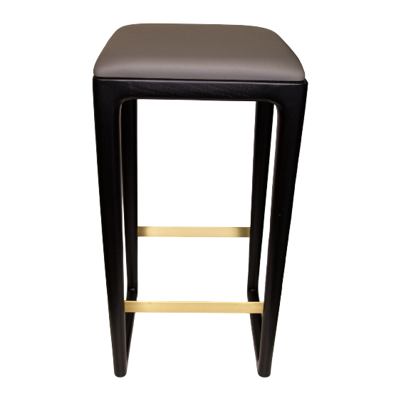 B111 Stool / OIP Black Leather