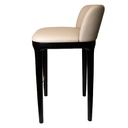 B113 Stool with Backrest / OIP Black Leather