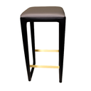 B111 Stool / OIP Black Leather